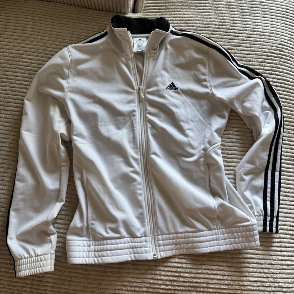 Adidas Black and White Track Jacket